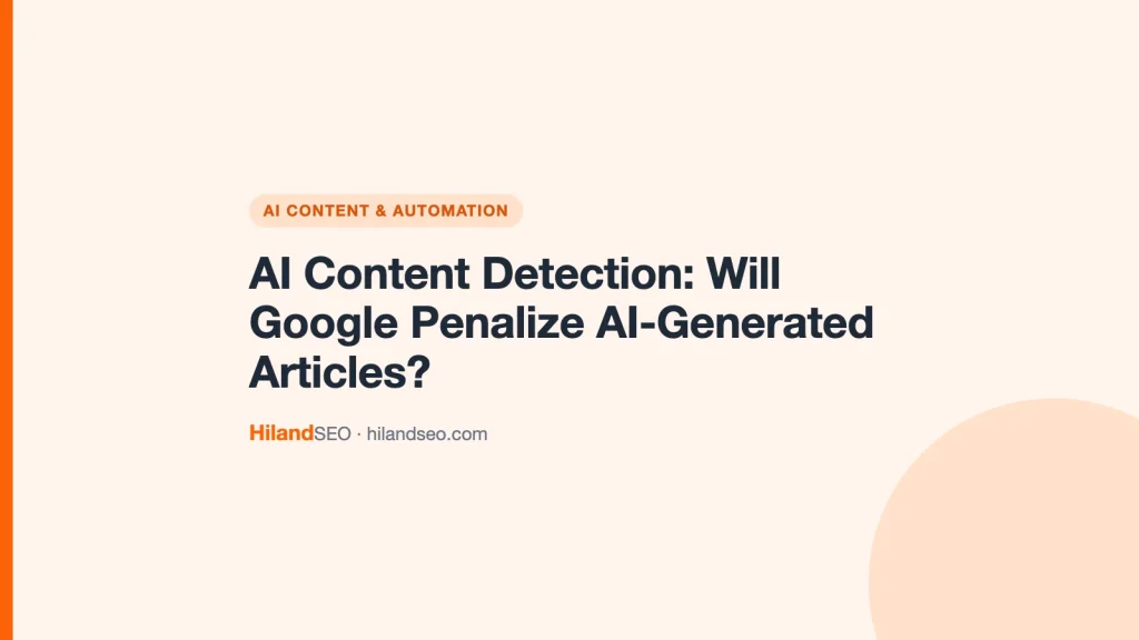 AI Content Detection: Will Google Penalize AI-Generated Articles?