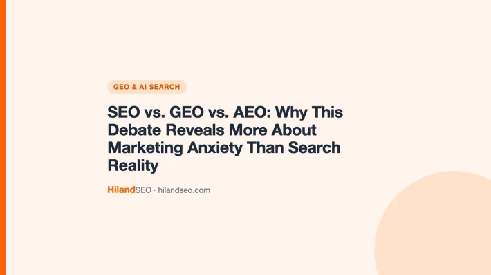 SEO vs. GEO vs. AEO: Why This Debate Reveals More About Marketing Anxiety Than Search Reality