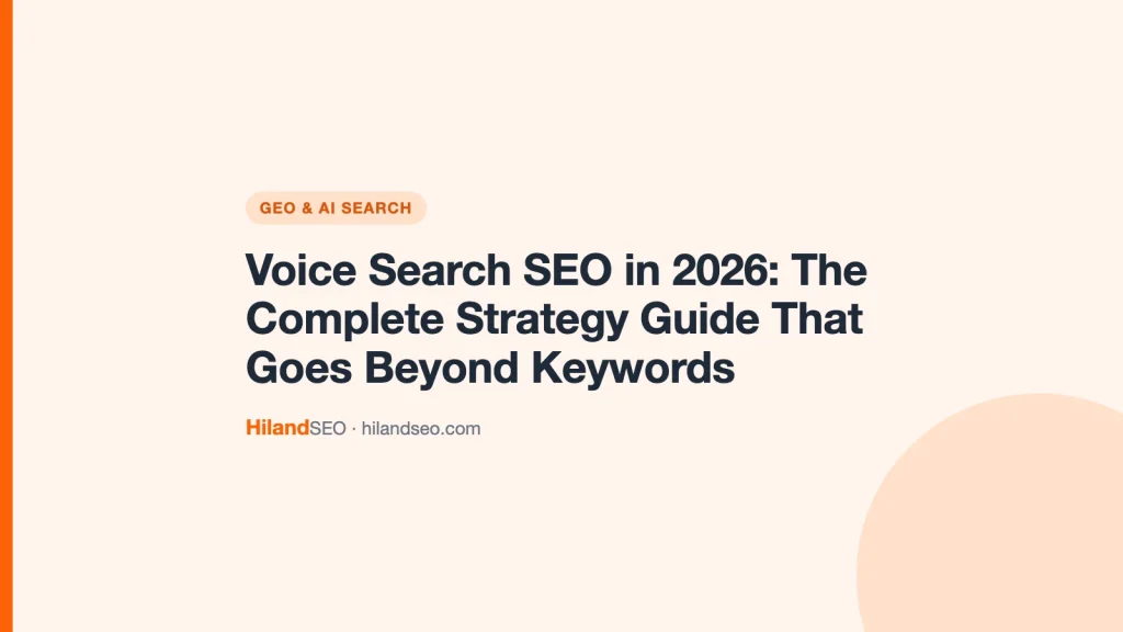 Voice Search SEO in 2026: The Complete Strategy Guide That Goes Beyond Keywords